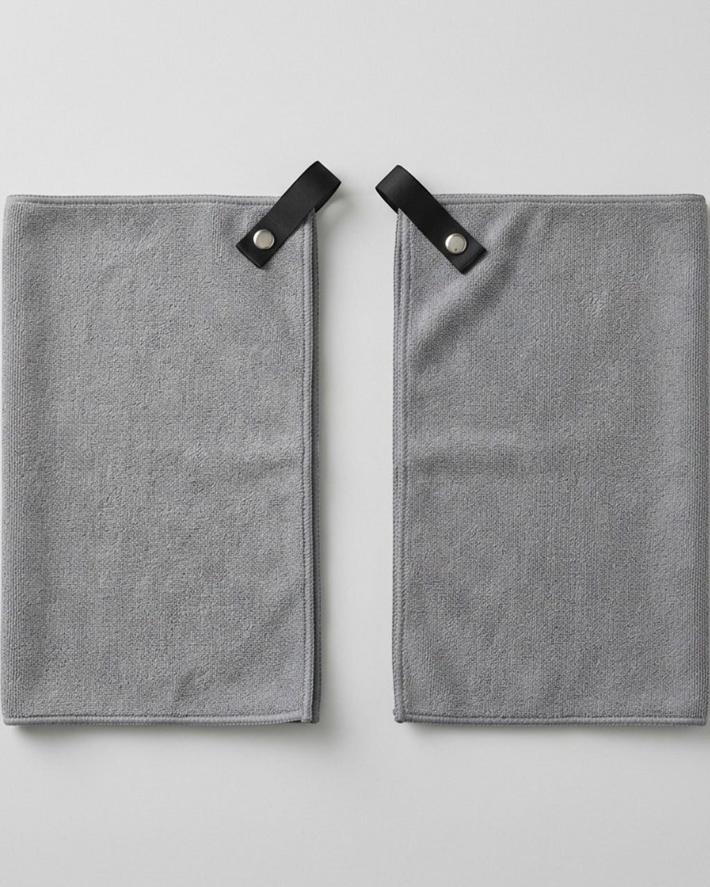 Tastl Running Towel with Snap Loop Microfiber Gray