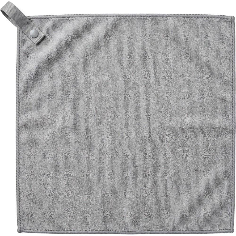 Tastl Running Towel with Snap Loop Microfiber Gray
