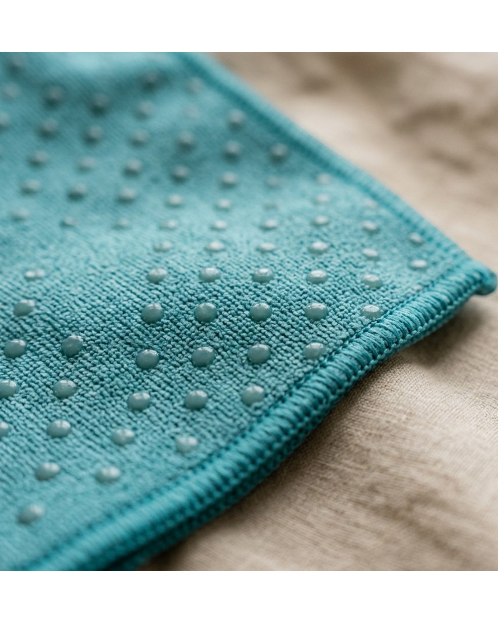 Tastl Yoga Mat Towel Non-Slip Dots 72 x 24 in Teal