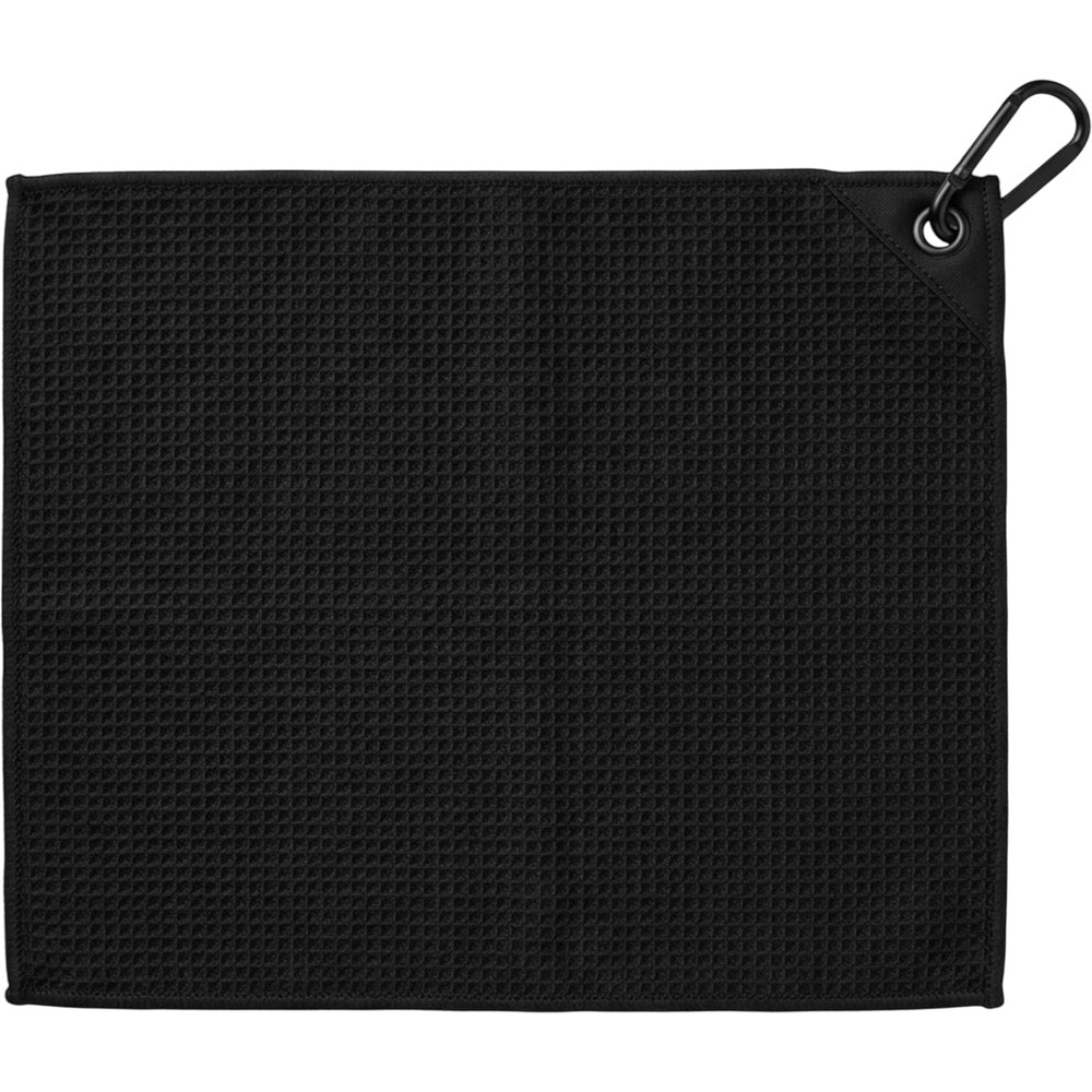Tastl Golf and Tennis Towel Clip Corner 16 x 24 in Black