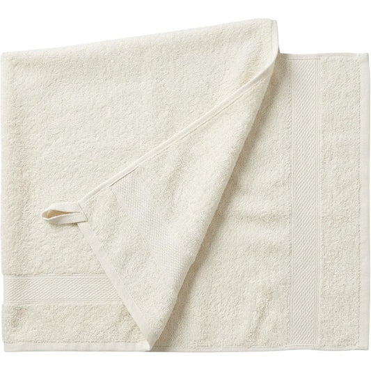 Tastl Courtline Cotton Terry Sports Towel 18 x 36 in Natural White - Product view