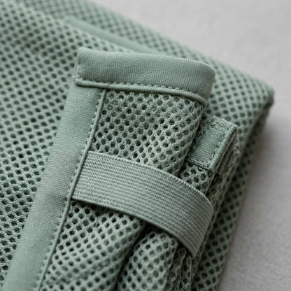 Tastl Trailmesh Cooling Towel 10 x 44 in Fog Green - Detail view