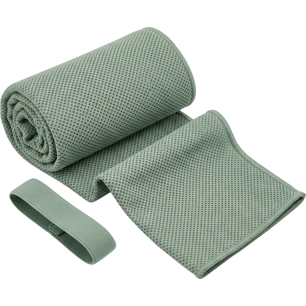Tastl Trailmesh Cooling Towel 10 x 44 in Fog Green - Product view