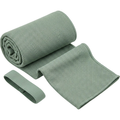 Tastl Trailmesh Cooling Towel 10 x 44 in Fog Green - Product view